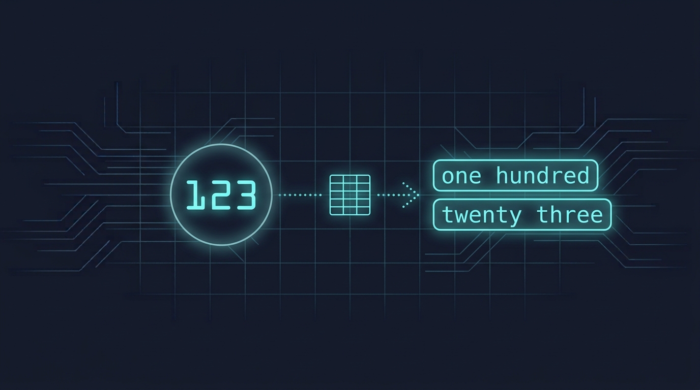 Numbers to Words Converter